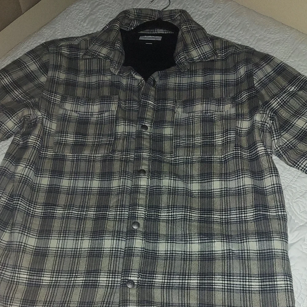 Men's Stylish Gray Plaid Button Down Shirt